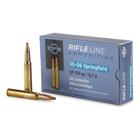 Sellier & Bellot® .30-06 Springfield® 150 grain SPCE Ammo 20 rounds ...