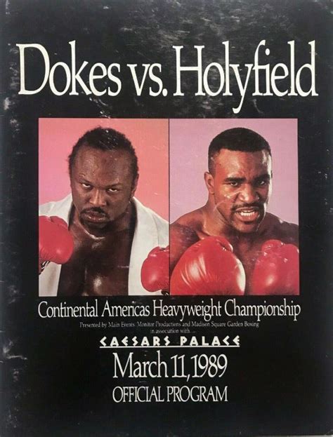 Michael Dokes vs. Evander Holyfield (March 11, 1989) - SportsPaper Wiki