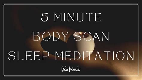 5 Minute Body Scan Sleep Meditation - YouTube