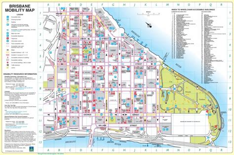 Brisbane City Center Map Throughout Printable Map Of Brisbane ...