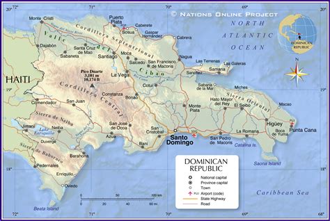 Dominican Republic Map Detailed Map Of Dominican Republic - Riset