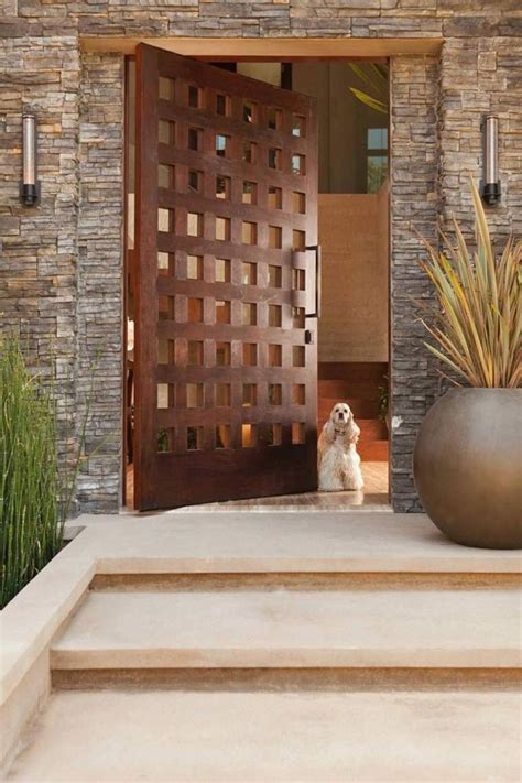 32 The Best Modern Front Entrance Exterior Design Ideas - MAGZHOUSE