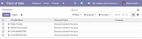 Pricelist - Odoo v13 Community Edition Book