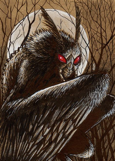 Mothman I Drawing by Jamie Snell