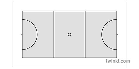 netball court diagram blank netball pe sports secondary bw rgb ...