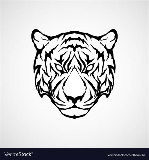 Tiger logo icon Royalty Free Vector Image - VectorStock