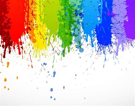 Rainbow Paint Splatter Wall Mural - Playtime - Children | Pintura ...