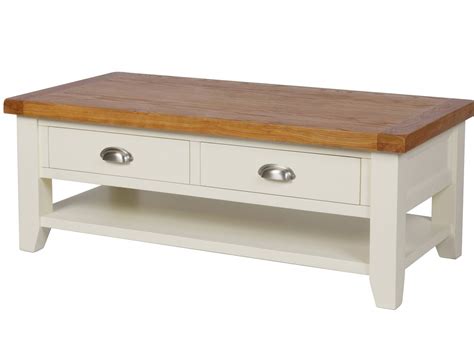 Top 25 of Cream Coffee Tables with Drawers