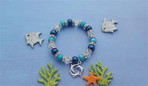 Dolphin Charm Bracelet Kids Bracelet Crystal Jewellery