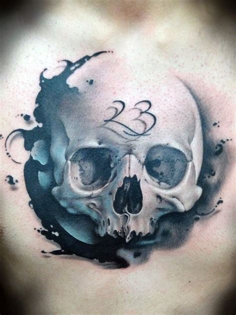 Skull with Bullet Hole Tattoo - Yo Tattoo