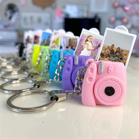 Aangepaste foto mini camera sleutelhanger, sleutelhanger met ...