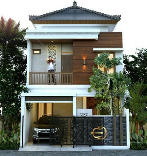 Desain Rumah Minimalis Persegi Yang Cantik Atap Cor - Rumahtopia