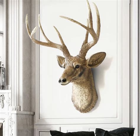 Nordic Deer Wall Mount Trophy | Resin Taxidermy - The Artifacts Gallery