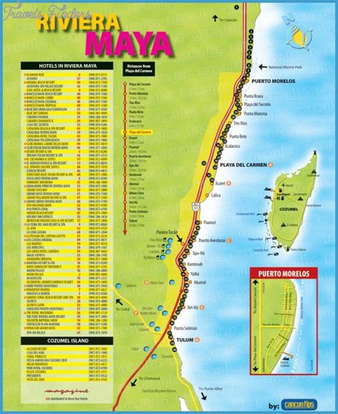 Riviera Maya Map - TravelsFinders.Com