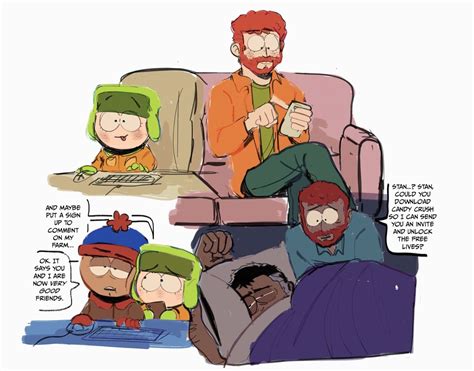 ʕ´•㉨•`ʔ | Style south park, South park funny, South park anime