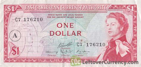 1 East Caribbean dollar banknote (1965 issue) - Exchange yours