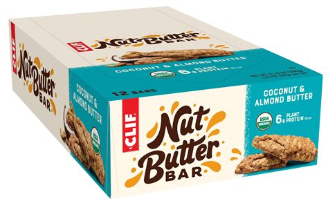 CLIF Nut Butter Bar - Organic Snack Bars - Coconut Almond Butter - 1.76 ...