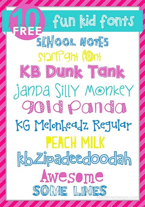 Perfect Kid Fonts for Teachers | Kid fonts, Cool fonts, Fonts