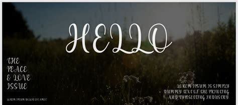 Hello Font Download | Free Font.Download