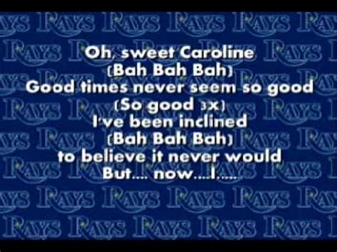 Sweet Caroline - Neil Diamond - Lyrics Chords - Chordify