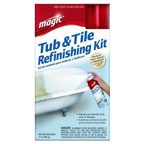 Magic 17 oz. Bath Tub and Tile Refinishing Kit in White-3020 - The Home ...