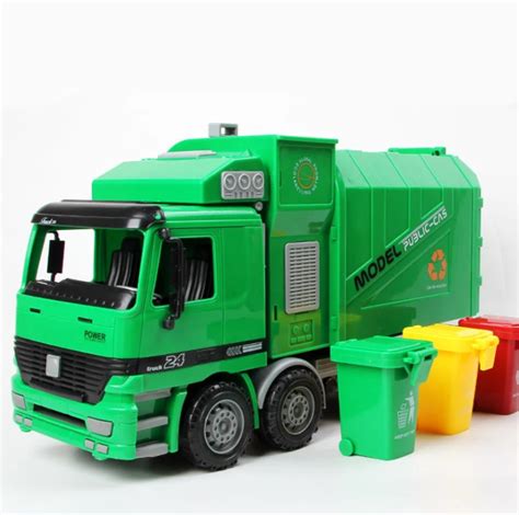 1/22 Children's Side Loading Garbage Truck Can Be Lifted With 3 Rubbish ...