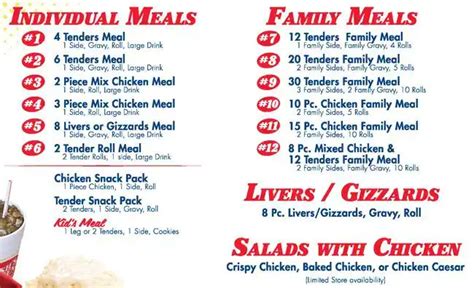 Bush's Chicken Menu, Menu for Bush's Chicken, Round Rock, Round Rock ...