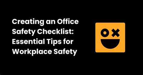 Office safety checklist