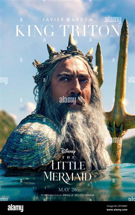 THE LITTLE MERMAID, US character poster, Javier Bardem as King Triton ...