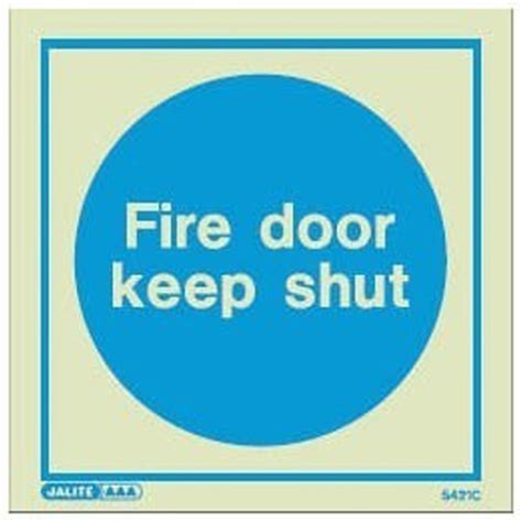 Fire door keep shut sign 5421 | photoluminescent door sign > Fire Door ...