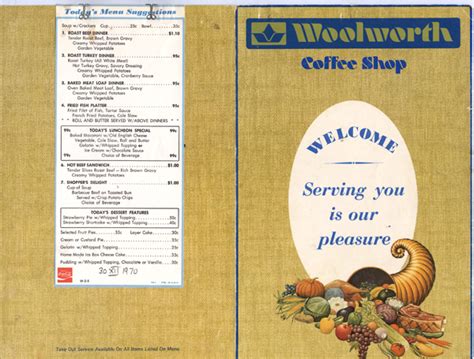 Snackbar Confidential / Art Au Go-Go !: WOOLWORTH'S Lunch Counter Menu ...