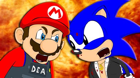 MARIO VS SONIC - Animation Parody - YouTube