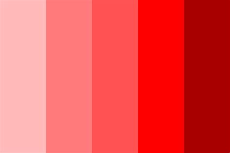 Shades of Red Color Palette