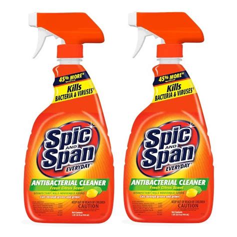 Spic and Span Everyday Antibacterial Cleaner Fresh Citrus Scent 32 oz ...