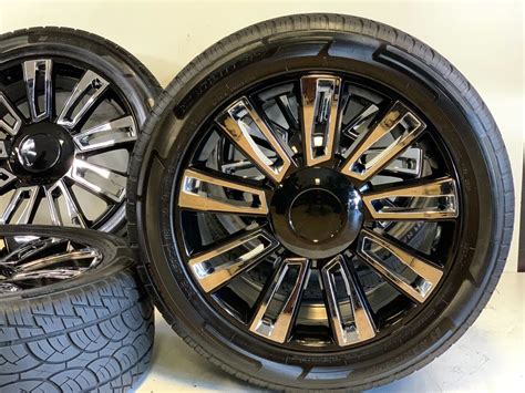 22" 22INCH CADILLAC ESCALADE RIMS Wheels Rims 4 set 6X139 PLATINUM ...