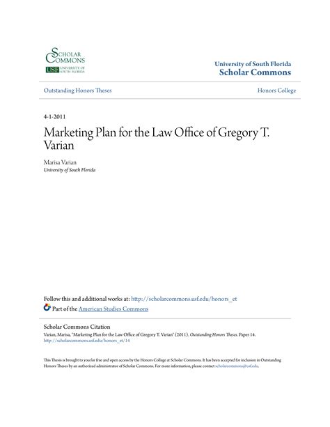 Law Firm Marketing Plan Template