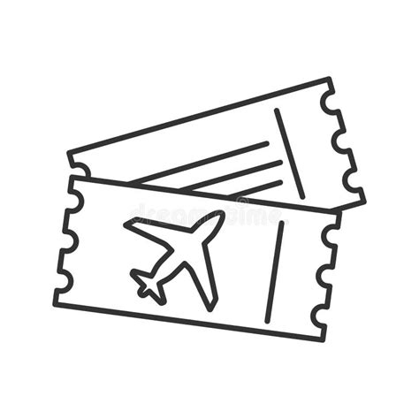 Plane Ticket Clipart Black And White