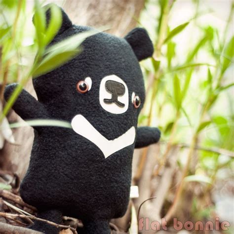 Moon Bear stuffed animal plush - Handmade soft toy doll | Bear stuffed ...