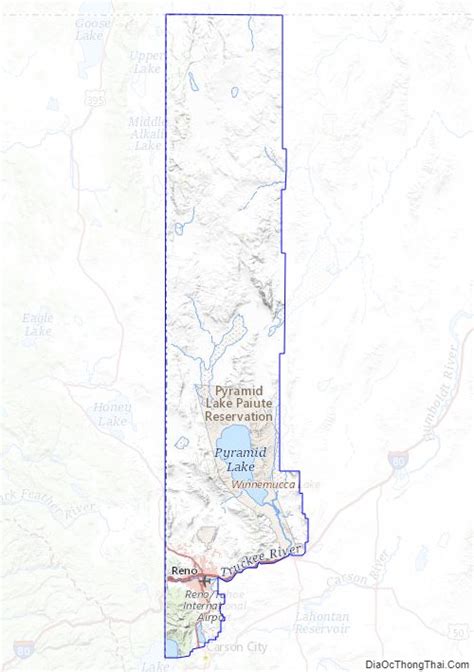 Map of Washoe County, Nevada - Thong Thai Real