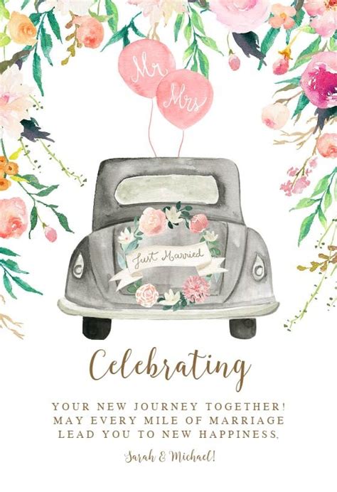 Going Together - Wedding Congratulations Card