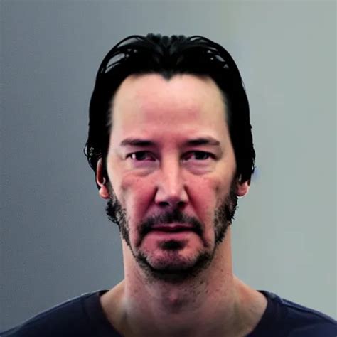 a photo of an arrest mugshot of keanu reeves after | Stable Diffusion