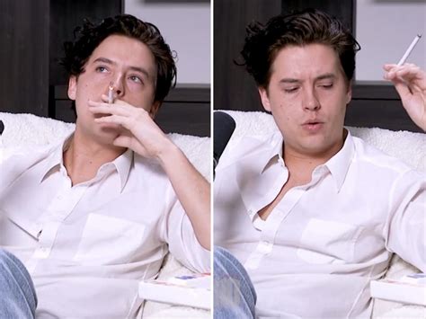 'Riverdale' star Cole Sprouse pretentiously puffed on a cigarette ...