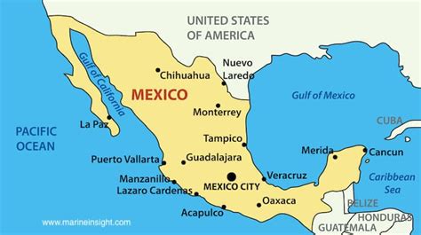 Map Of Mexico Gulf Coast - Florida Gulf Map