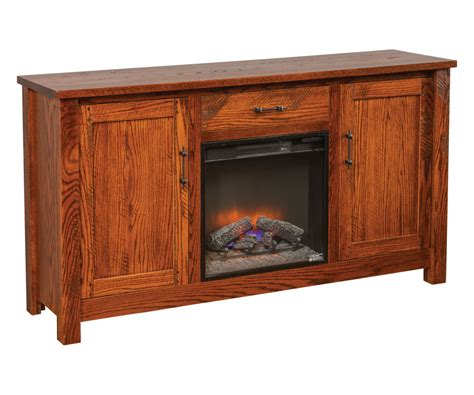 Rustic Fireplace TV Stand - Stone's Furniture