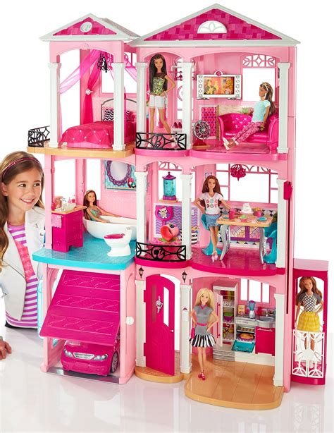 Barbie Dreamhouse [Amazon Exclusive], Pink | Barbie doll house, Barbie ...