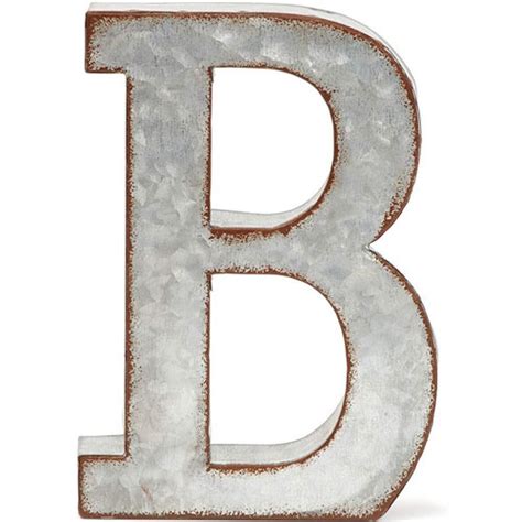 6 Inch Galvanized Metal Letters - LITASIGN