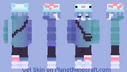 Cute Axolotl Minecraft Skin