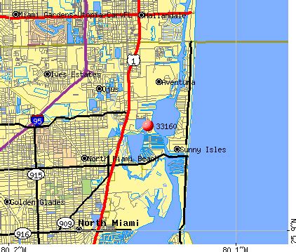 Miami Beach Zip Code Map - United States Map