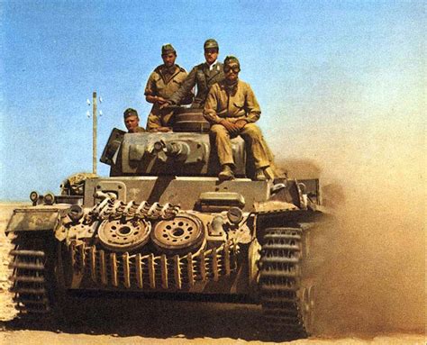 German Panzer III in the Western desert, 1942 - Rare Historical Photos