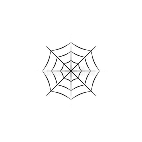 Spider Web Icon Logo Vector Illustration Stock Vector - Illustration of ...